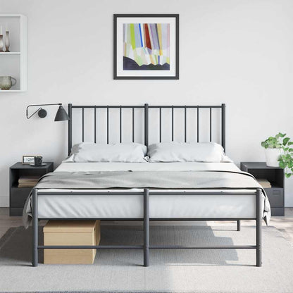vidaXL Bedside Cabinets 2 pcs Anthracite 34,5x39x44 cm Steel