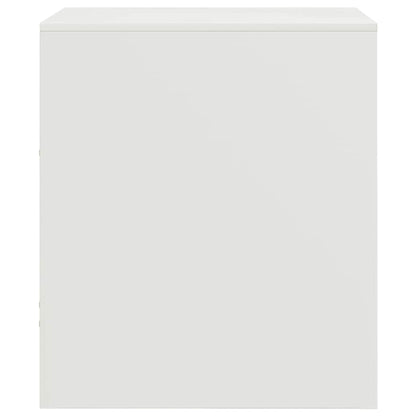 vidaXL Bedside Cabinets 2 pcs White 34,5x39x44 cm Steel