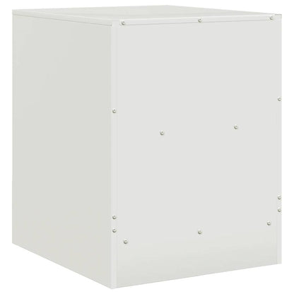 vidaXL Bedside Cabinets 2 pcs White 34,5x39x44 cm Steel