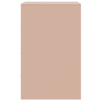 vidaXL Bedside Cabinets 2 pcs Pink 34.5x39x62 cm Steel