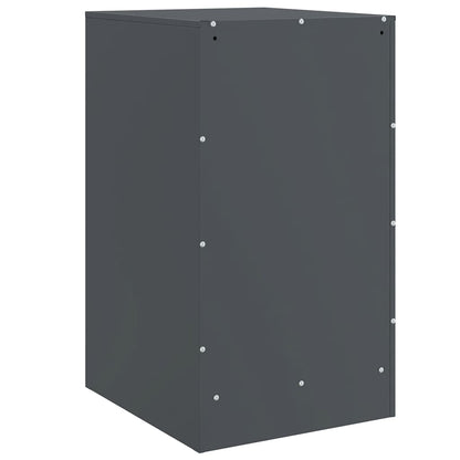vidaXL Bedside Cabinets 2 pcs Anthracite 34.5x39x62 cm Steel