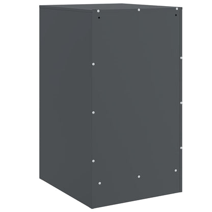 vidaXL Bedside Cabinets 2 pcs Anthracite 34.5x39x62 cm Steel