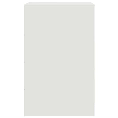 vidaXL Bedside Cabinets 2 pcs White 34.5x39x62 cm Steel
