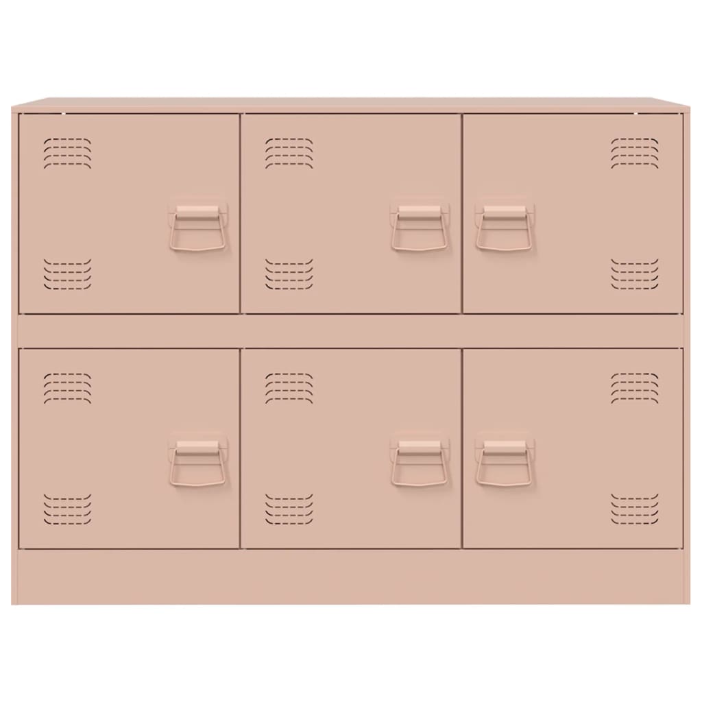 vidaXL Sideboard Pink 99x39x73 cm Steel