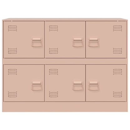 vidaXL Sideboard Pink 99x39x73 cm Steel