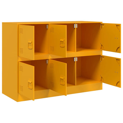 vidaXL Sideboard Mustard Yellow 99x39x73 cm Steel