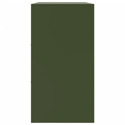vidaXL Sideboard Olive Green 99x39x73 cm Steel