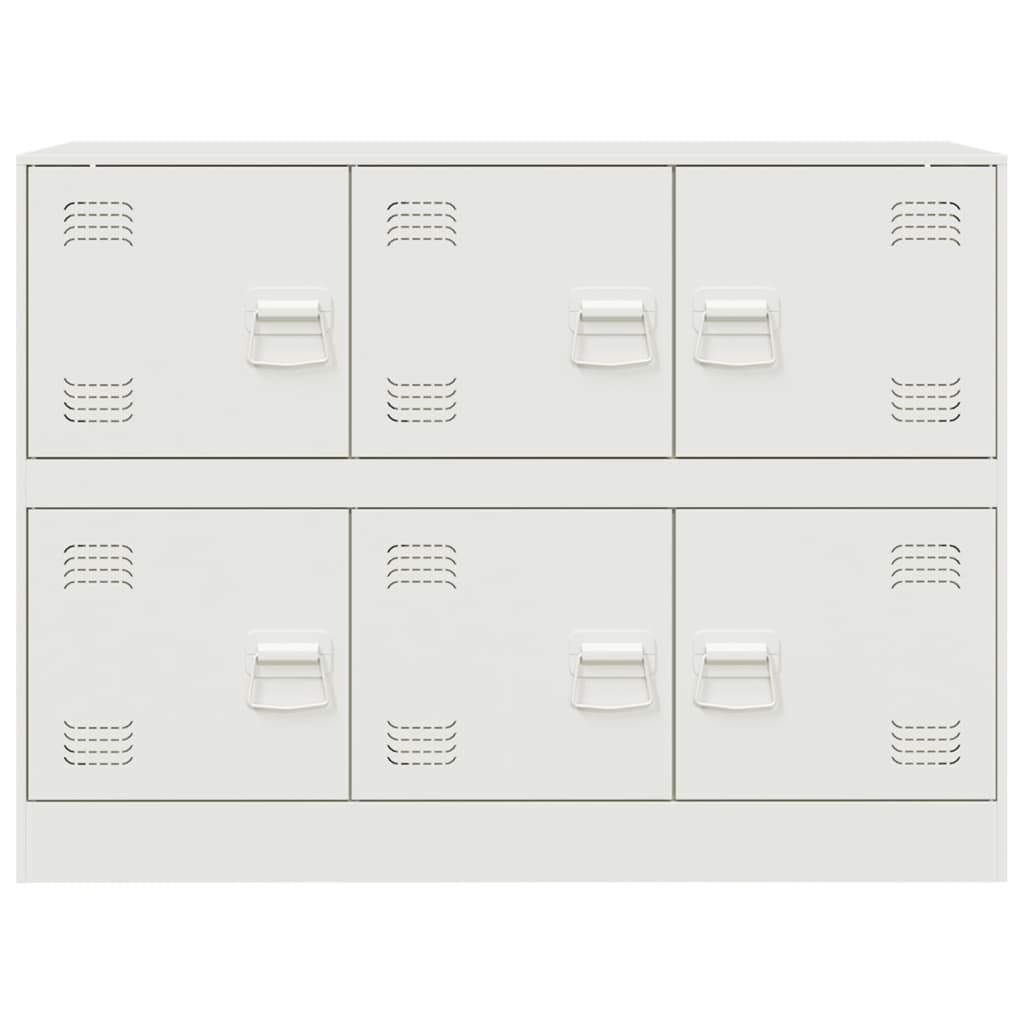 vidaXL Sideboard White 99x39x73 cm Steel