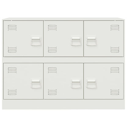 vidaXL Sideboard White 99x39x73 cm Steel