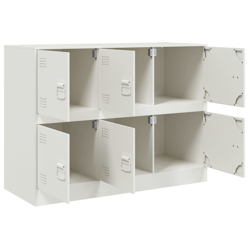 vidaXL Sideboard White 99x39x73 cm Steel