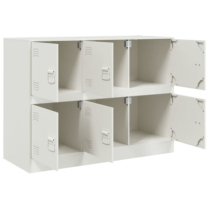 vidaXL Sideboard White 99x39x73 cm Steel