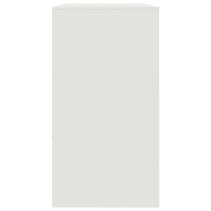 vidaXL Sideboard White 99x39x73 cm Steel