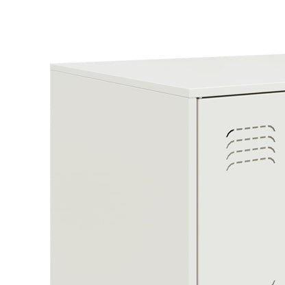 vidaXL Sideboard White 99x39x73 cm Steel