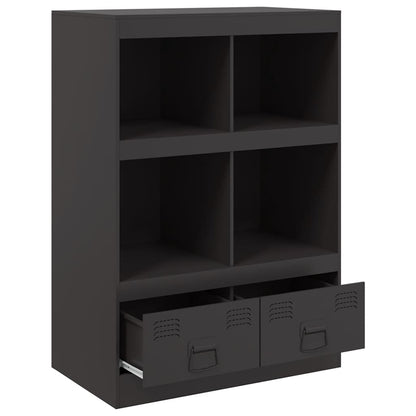 vidaXL Highboard Black 67x39x95 cm Steel