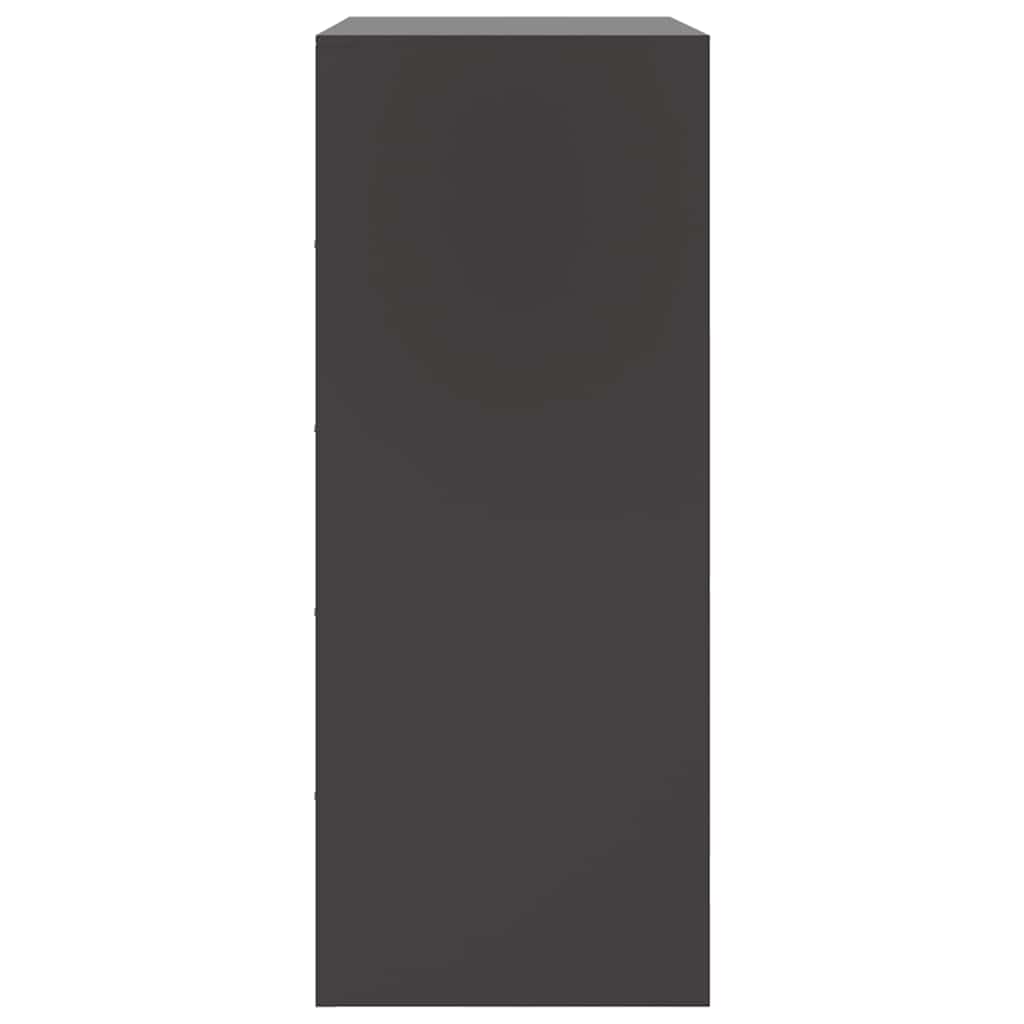 vidaXL Highboard Black 67x39x95 cm Steel