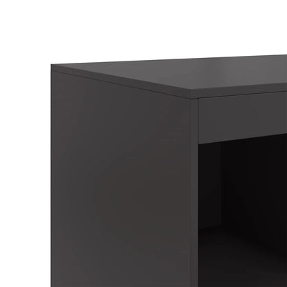 vidaXL Highboard Black 67x39x95 cm Steel