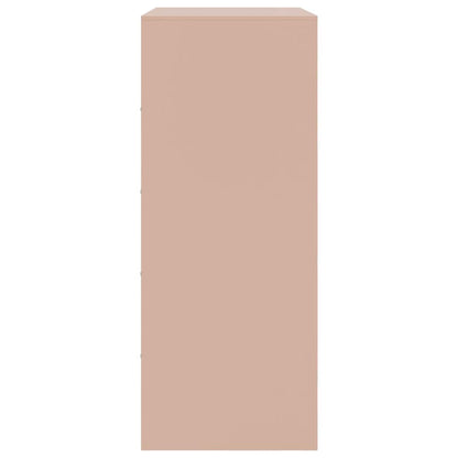 vidaXL Highboard Pink 67x39x95 cm Steel