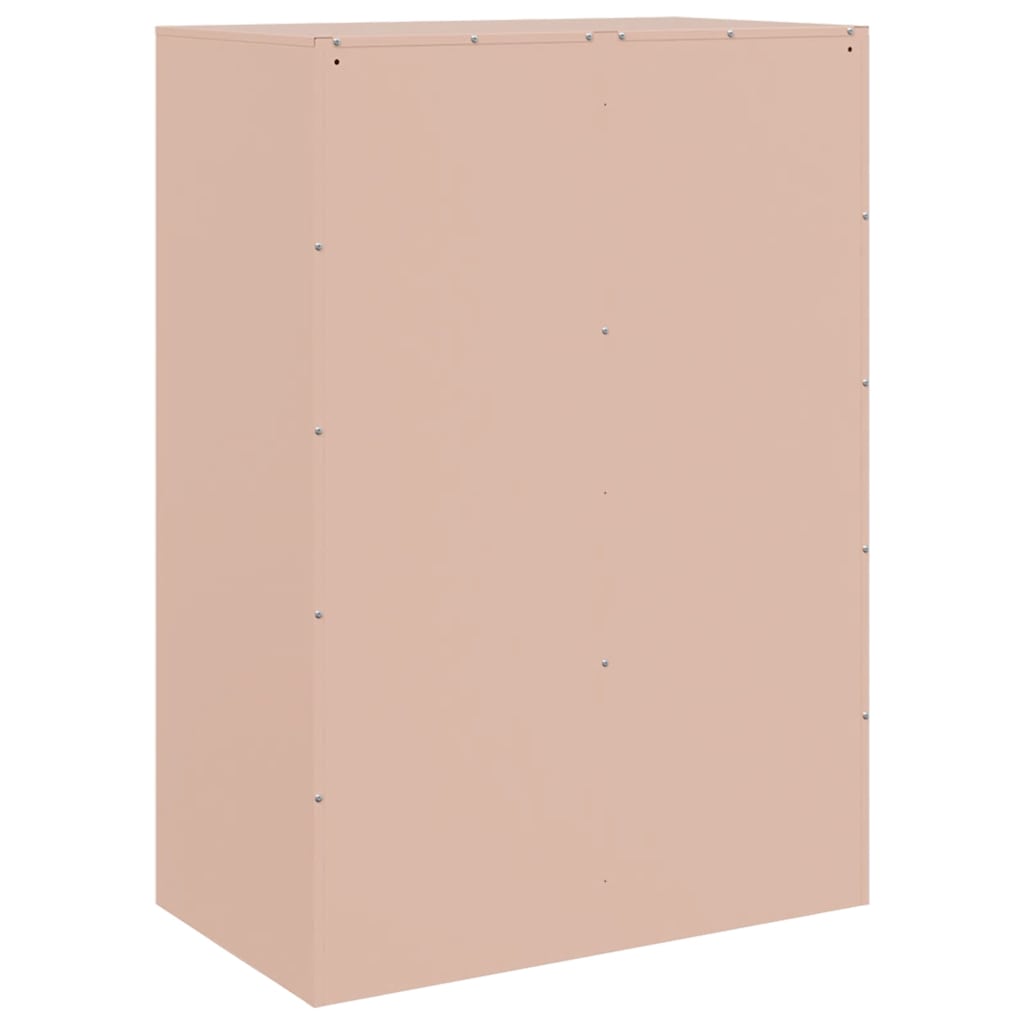 vidaXL Highboard Pink 67x39x95 cm Steel
