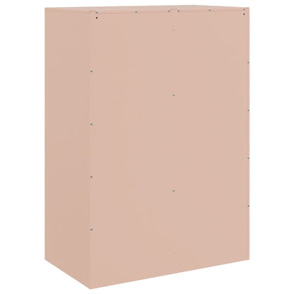 vidaXL Highboard Pink 67x39x95 cm Steel