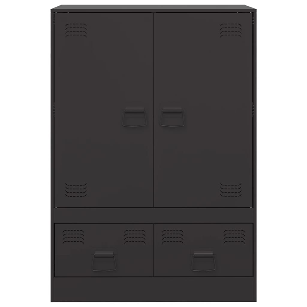 vidaXL Highboard Black 67x39x95 cm Steel