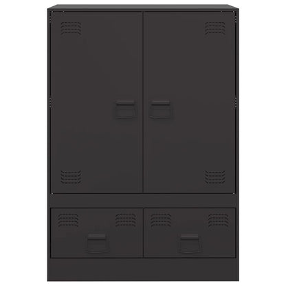 vidaXL Highboard Black 67x39x95 cm Steel