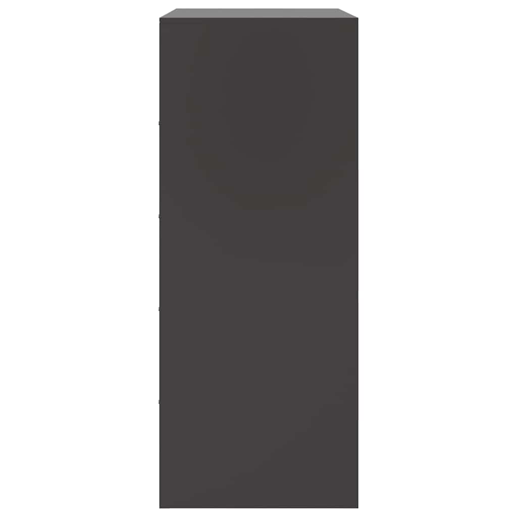 vidaXL Highboard Black 67x39x95 cm Steel