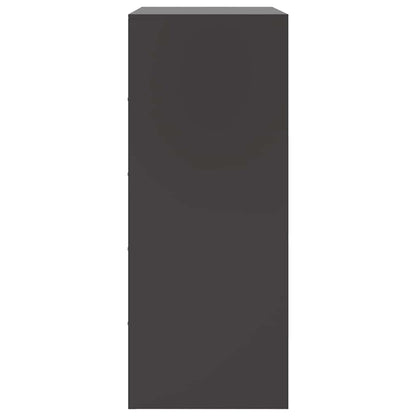 vidaXL Highboard Black 67x39x95 cm Steel