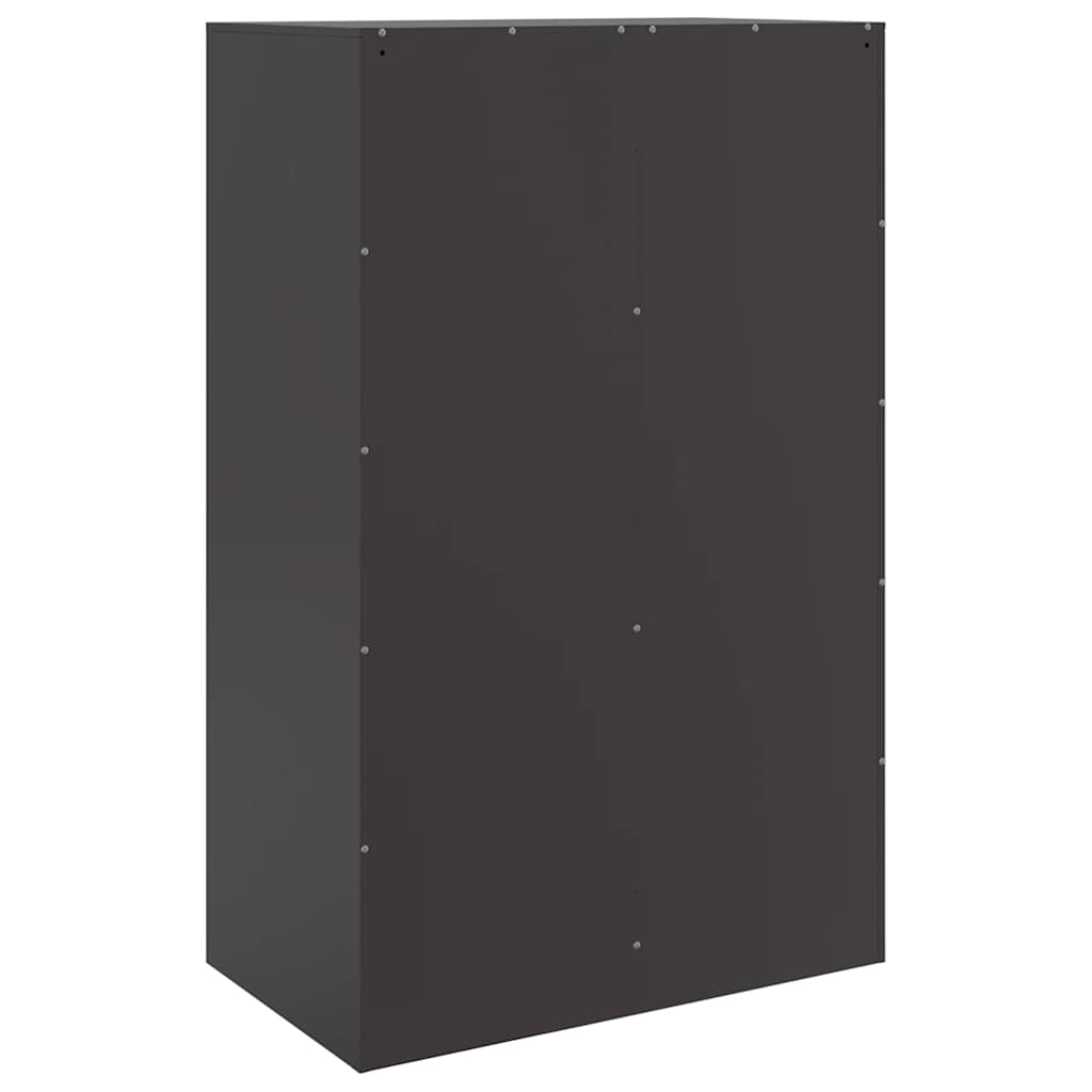vidaXL Highboard Black 67x39x95 cm Steel