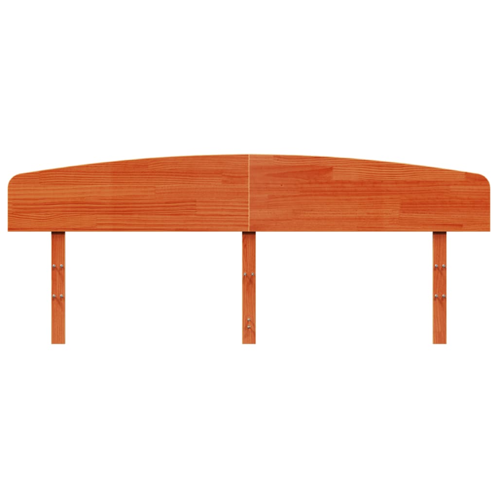 vidaXL Headboard Wax Brown 200 cm Solid Wood Pine