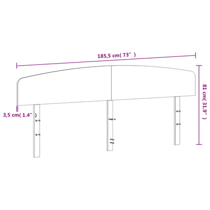vidaXL Headboard 180 cm Solid Wood Pine