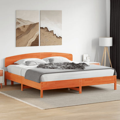 vidaXL Headboard Wax Brown 180 cm Solid Wood Pine