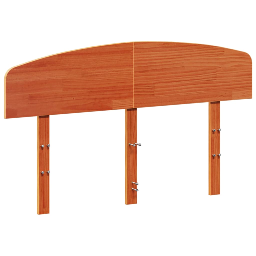 vidaXL Headboard Wax Brown 135 cm Solid Wood Pine