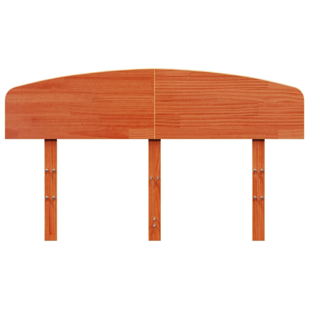 vidaXL Headboard Wax Brown 120 cm Solid Wood Pine