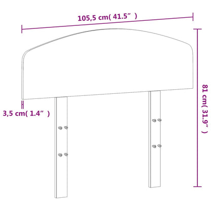 vidaXL Headboard Wax Brown 100 cm Solid Wood Pine