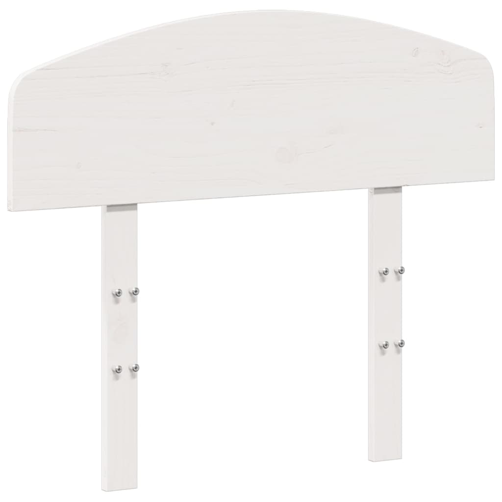 vidaXL Headboard White 75 cm Solid Wood Pine