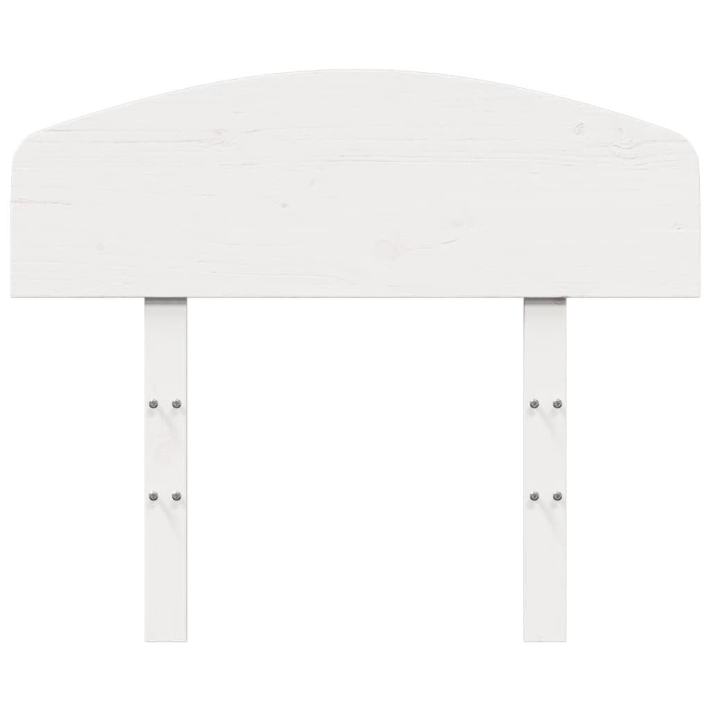 vidaXL Headboard White 75 cm Solid Wood Pine