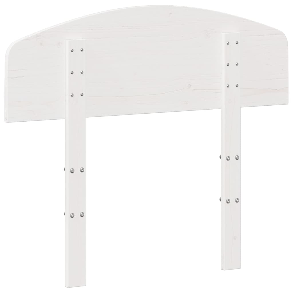 vidaXL Headboard White 75 cm Solid Wood Pine
