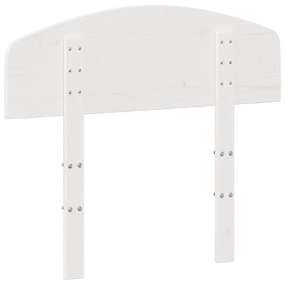 vidaXL Headboard White 75 cm Solid Wood Pine