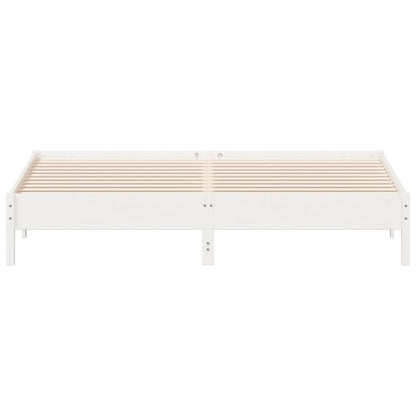 vidaXL Bed Frame without Mattress White 180x200 cm Super King Solid Wood Pine