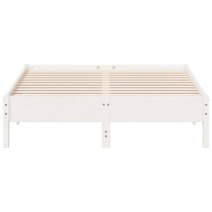 vidaXL Bed Frame without Mattress White 160x200 cm Solid Wood Pine
