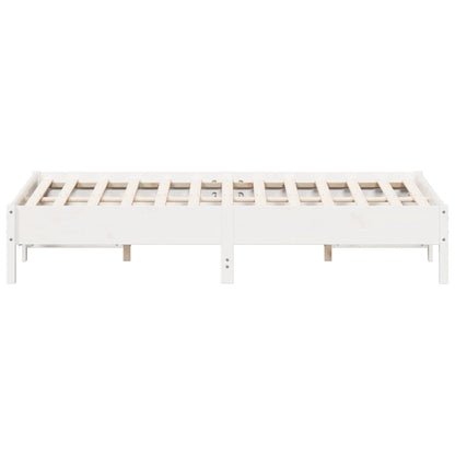 vidaXL Bed Frame without Mattress White 160x200 cm Solid Wood Pine