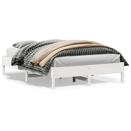 vidaXL Bed Frame without Mattress White 160x200 cm Solid Wood Pine