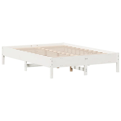 vidaXL Bed Frame | White | Solid Pine Wood | King Size | Stylish | Bed Frame