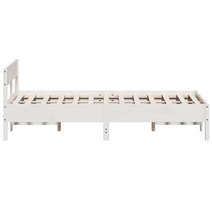 vidaXL Bed Frame without Mattress White 160x200 cm Solid Wood Pine