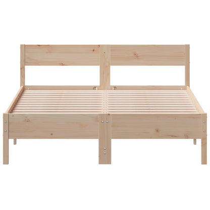 vidaXL Bed Frame without Mattress 140x200 cm Solid Wood Pine