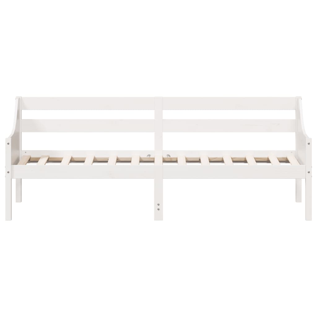 vidaXL Day Bed without Mattress White 80x200 cm Solid Wood Pine