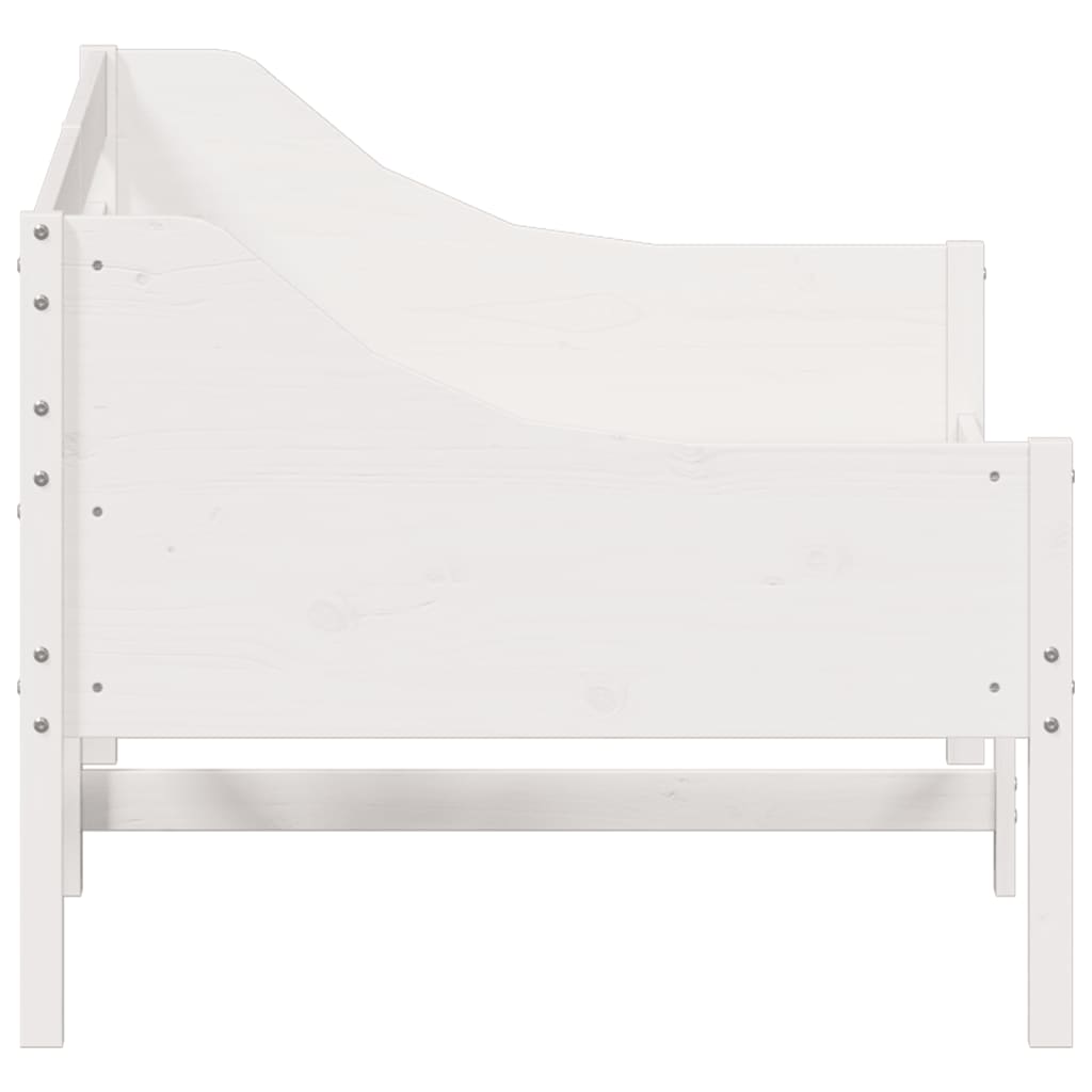 vidaXL Day Bed without Mattress White 80x200 cm Solid Wood Pine