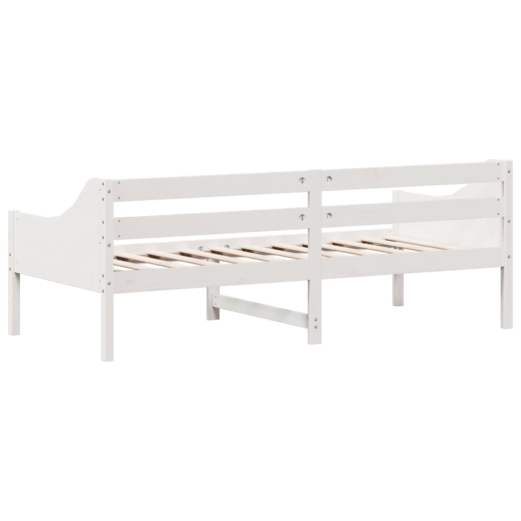 vidaXL Day Bed without Mattress White 80x200 cm Solid Wood Pine