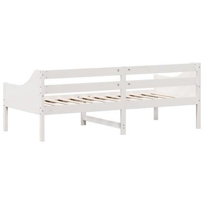 vidaXL Day Bed without Mattress White 80x200 cm Solid Wood Pine