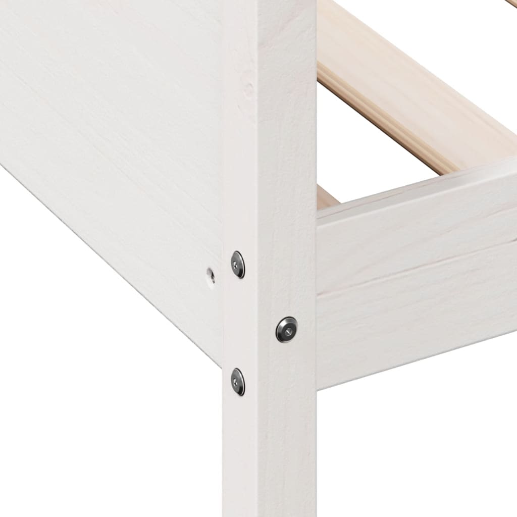 vidaXL Day Bed without Mattress White 80x200 cm Solid Wood Pine